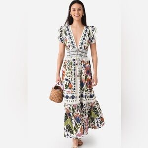 FARM Rio Multicolor Floral Midi Dress